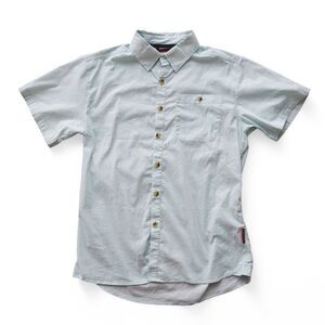 Grundens Platform Short Sleeve Outdoor Shirt White / Light Mint Print Men's S